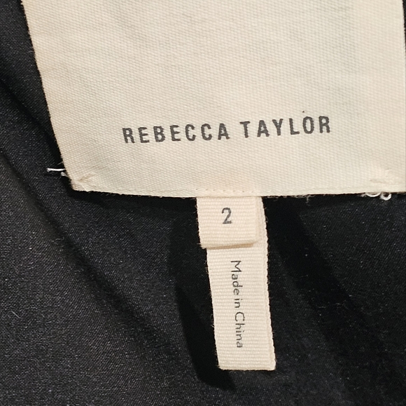 REBECCA TAYLOR Women Tweed Wool Blend Pink Multi Jacket 2 - Picture 9 of 10